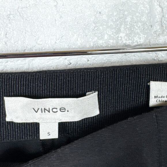 Vince Black Pull On Pants Womens Small Slim Fit Back Slit Elastic Waist - Picture 5 of 5